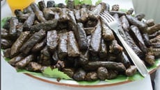 Feuille de vigne et sa garniture au riz sauce tomate épicée