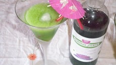 Granité au sirop de pomme verte