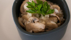 Risotto aux champignons maison