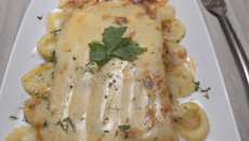 Lasagnes aux poireaux et à la Fourme d'Ambert