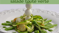 Salade toute verte et sauce verte