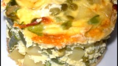 Les petits flans de légumes aux lardons & pommes de terre