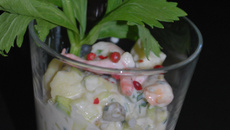 Salade fraîcheur ratte du Touquet et baies roses