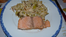 Fondue de poireaux au vin blanc