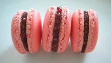 Macarons framboises bon marché