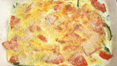 Courgettes en gratin