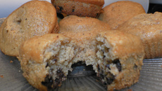 Muffins choco-noisette