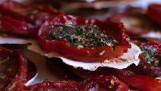 Délice de tomates séchées et de chèvre.