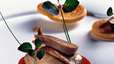 Foie gras de canard poêlé, Pompadour Label Rouge