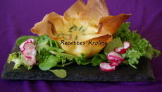 Bricks de gorgonzola et lardons