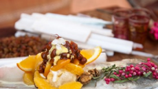 Sorbet au lait d'amande safrané