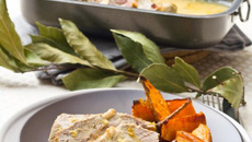 Jarret de veau braisé à la Moutarde et au miel