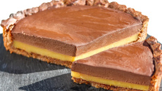 Tarte vegan au chocolat et à l'orange sans gluten