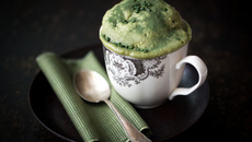 Mug cakes au thé matcha