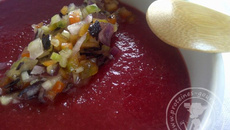 Gaspacho de framboises