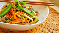 Wok de bœuf aux légumes