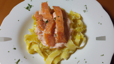 Tagliatelles au saumon classiques