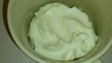Chantilly au lait de coco