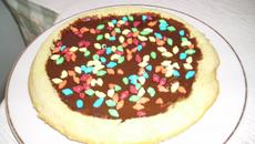 Gâteau au chocolat et Carambar fondant