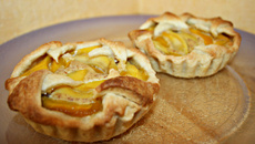 Tarte à la mangue et amandes