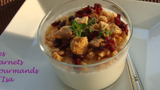 Pannacotta au miel de montagne et thym citron