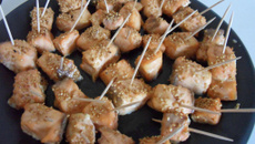 Dés de saumon mariné