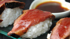 Sushis au canard laqué