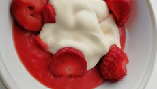 Fraise à la crème balsamique