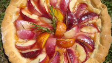 Pizza aux nectarines