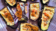 Tempura d'aubergines