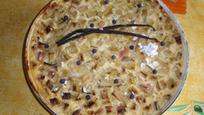 Tarte à la rhubarbe onctueuse