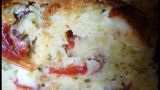 Cake au jambon cru et à la feta