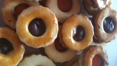 Petit sablé à la confiture et au nutella