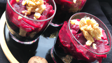 Verrine de betterave et noix