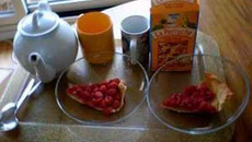 Tarte aux framboises légère et rapide