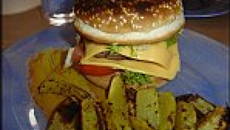 Hamburgers maison et potatoes épicées