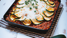 Gratin de courgettes bolognaise