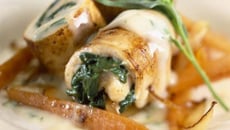 Roulades de poulet aux épinards