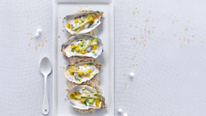 Huîtres gratinées aux pommes