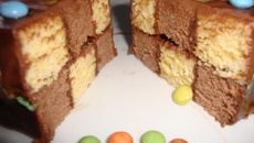 Gâteau Damier simple