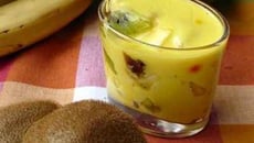 Flan aux fruits exotiques