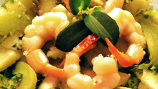 Salade de kiwis aux crevettes