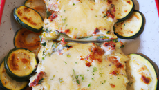 Gratin de courgettes au crabe