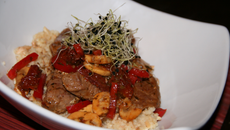 Agneau délicieusement diététique au wok