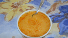 Crème brûlée créole au coco
