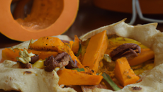Pita au potiron et aux noix