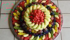 Pièce montée en bonbons