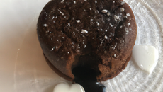 Fondant noir au cœur blanc