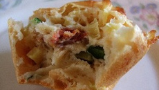 Muffins courgettes tomates séchées et chèvre fondant