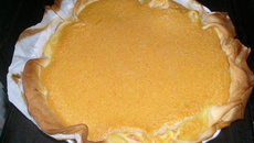 Tarte sucrée au potiron